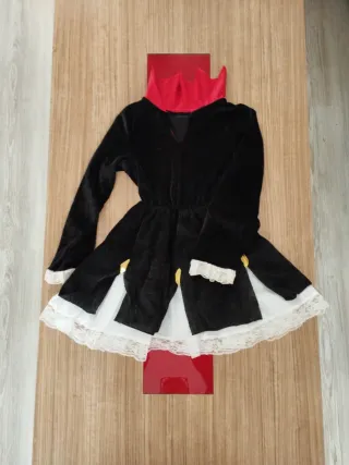 Disfraz Vampira Negro y Rojo