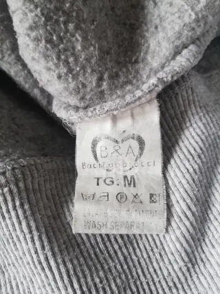 Felpa Baci & Abbracci Grigia con Cappuccio