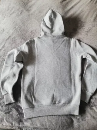 Felpa Baci & Abbracci Grigia con Cappuccio