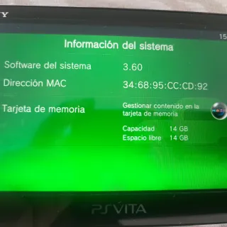PS Vita Slim (2000) Negra - Muy Buen Estado