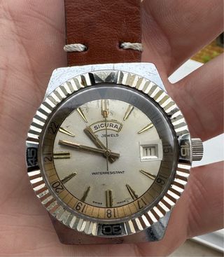 Orologio Sicura a carica manuale vintage svizzero Breitling