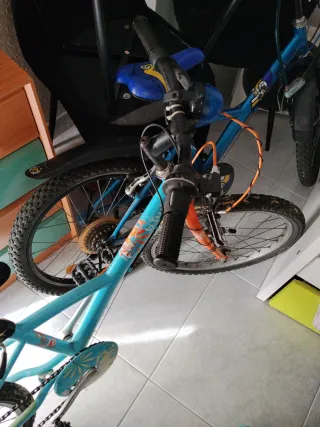 Bicicleta infantil azul