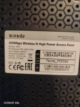 Tenda AP5 Access Point Wireless N300 3 Antenne