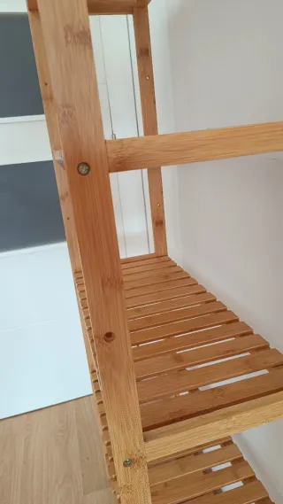 Estantería de bambú de 5 baldas