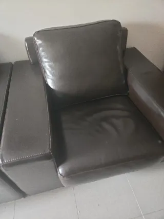 Sofá de piel 2+1 plazas