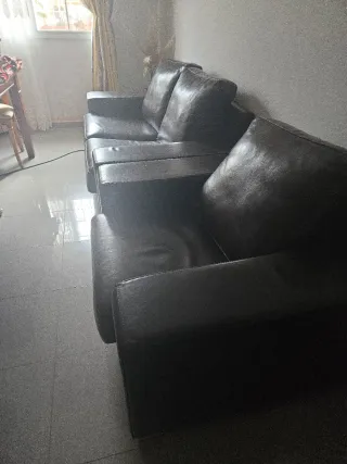 Sofá de piel 2+1 plazas