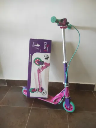 Patinete infantil rosa y morado