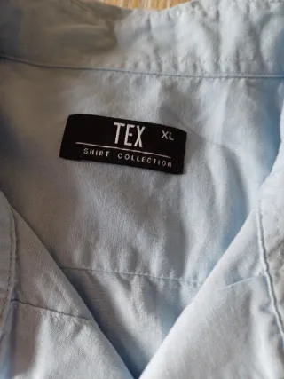 Camisa TEX Caballero Azul Talla XL