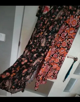 Vestido Zara Midi Estampado Flores