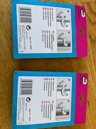 2 Bloqueadores de Puerta Blancos