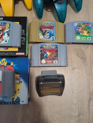 Nintendo 64 + Juegos + Mandos y adaptador