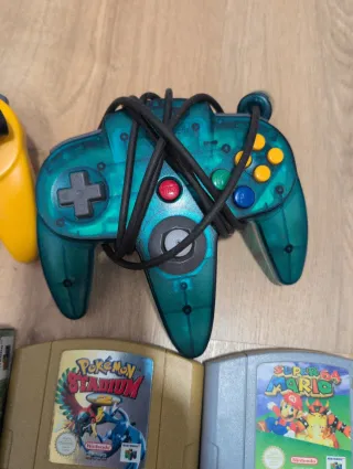 Nintendo 64 + Juegos + Mandos y adaptador