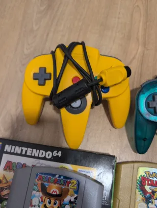 Nintendo 64 + Juegos + Mandos y adaptador