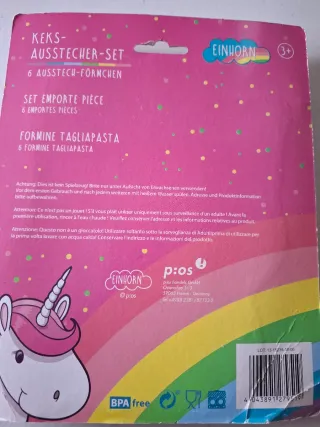 Set 6 Formine Taglia Pasta Unicorno