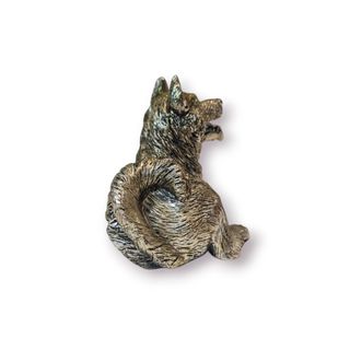 Escultura Cão Lobo Decorativa