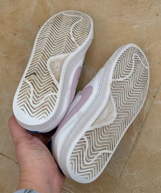 Zapatillas Nike niña velcro blancas