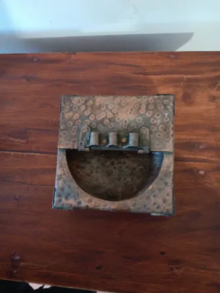 Cenicero vintage cobre martillado