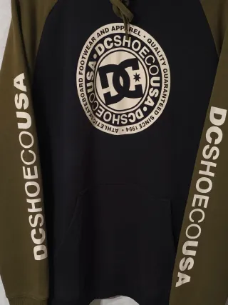 Sudadera DC Shoes Hombre Negra y Verde