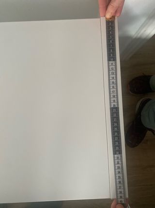 Mueble TV blanco con cubos y cajones