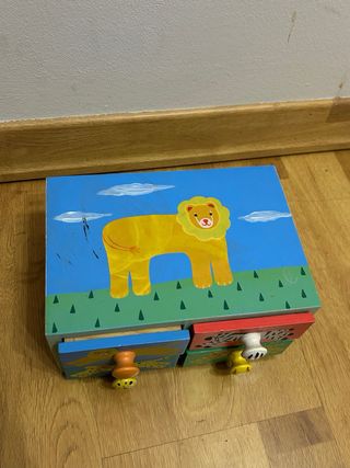 Joyero infantil animales pintados
