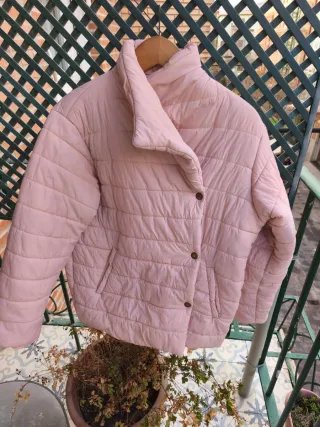 Chaquetón acolchado rosa