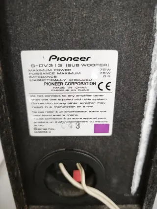 Home Cinema Pioneer XV-DV313 y Altavoces