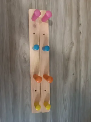 2 Percheros Infantiles Madera IKEA