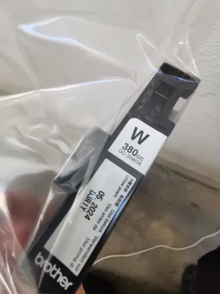 Cartucho Tinta Brother GC-30W38 Blanca 380 ml.