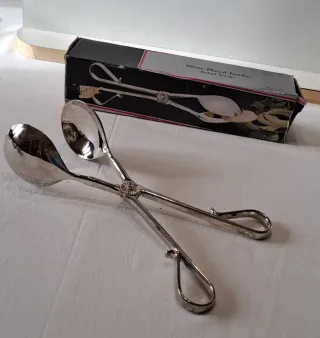 Pinza per insalata placcato argento