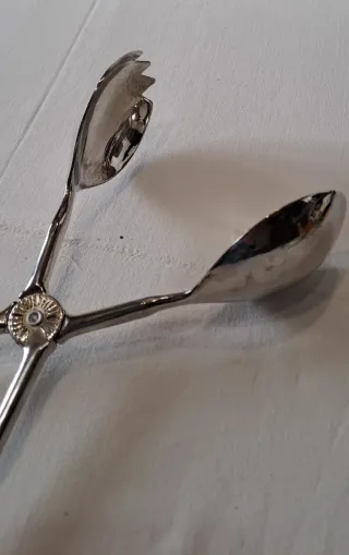 Pinza per insalata placcato argento