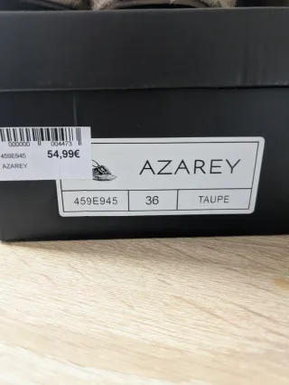 Sandalias de piel, color, beige T.35