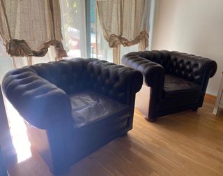 Sofá Chester Piel Marrón