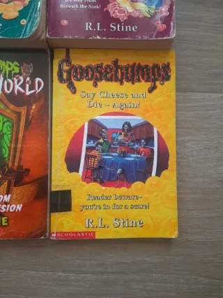 6 libros goosebumps. R.L.Stine