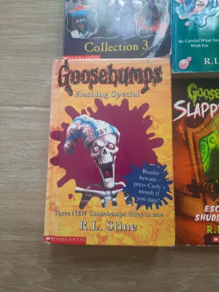 6 libros goosebumps. R.L.Stine
