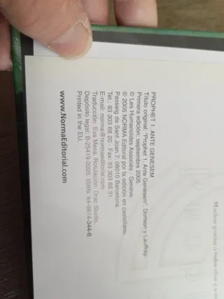 Comic - Prophet tomo 1 ante genesen