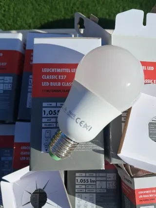 Lote 10 Lámparas LED E27 2800K