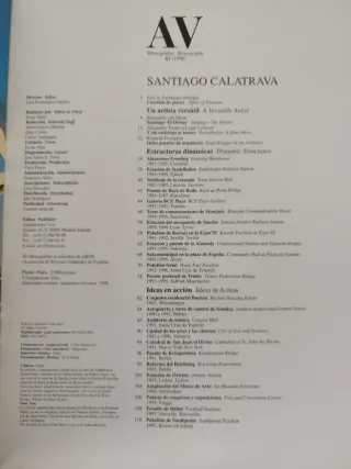 Revista AV Monografías 61 (1996)  Calatrava