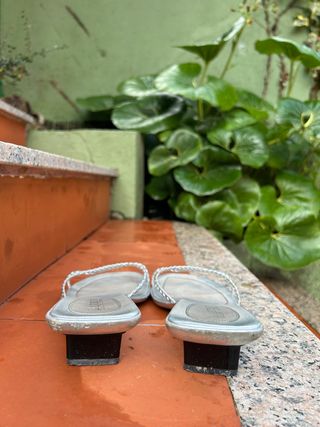 Sandalias Ralph Lauren Plateadas