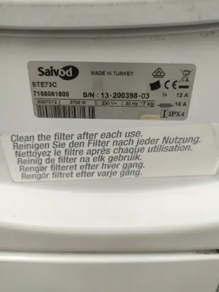 Secadora de ropa Saivod 7 kilos