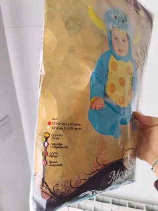 Disfraz Monstruito 1-12 meses