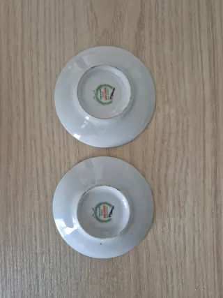 2 Platitos Porcelana Decorados