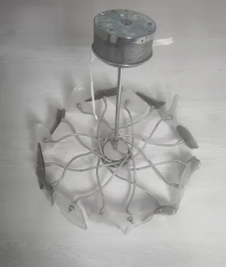 Lámpara de techo moderna cristal y metal