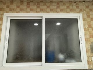Ventana corredera aluminio lacado blanco
