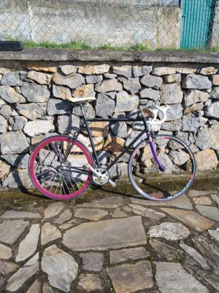 Bicicleta Fixie con frenos