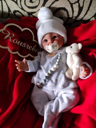 Bambino reborn in silicone platino 47cm