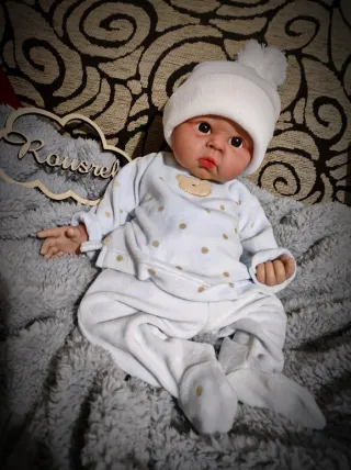Bambino reborn in silicone platino 47cm