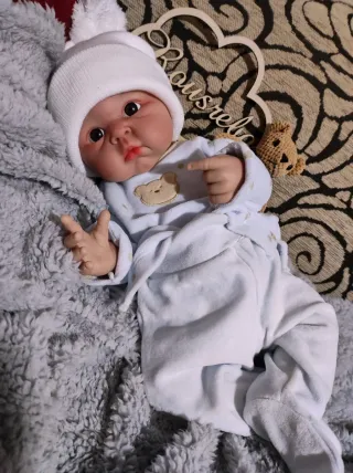 Bambino reborn in silicone platino 47cm