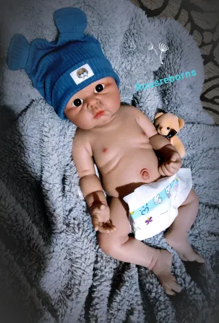 Bambino reborn in silicone platino 47cm