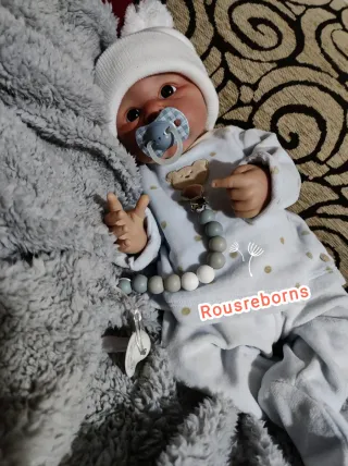 Bambino reborn in silicone platino 47cm