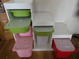 Mueble Almacenaje Ikea Trofast con Cajas